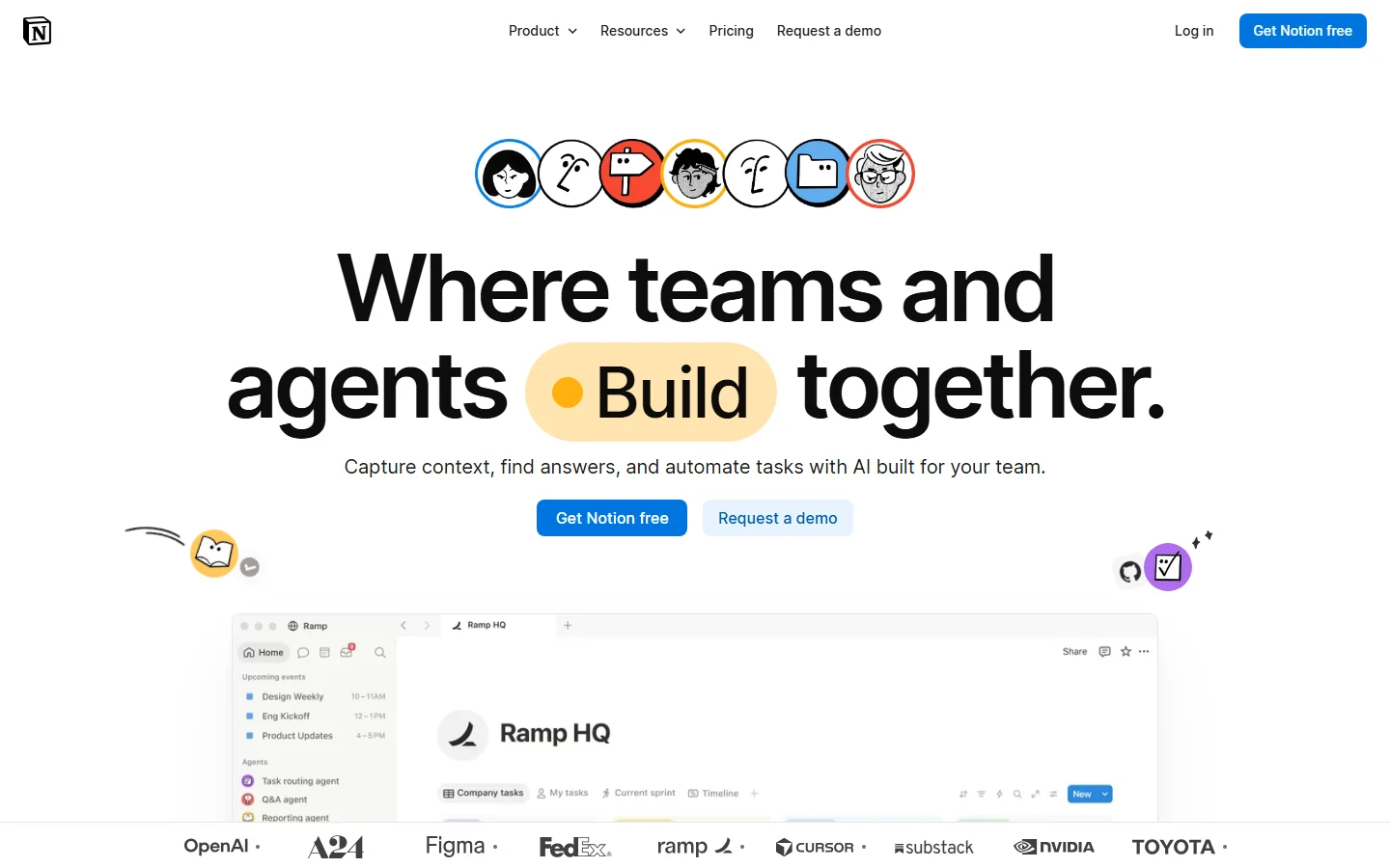 Notion AI interface