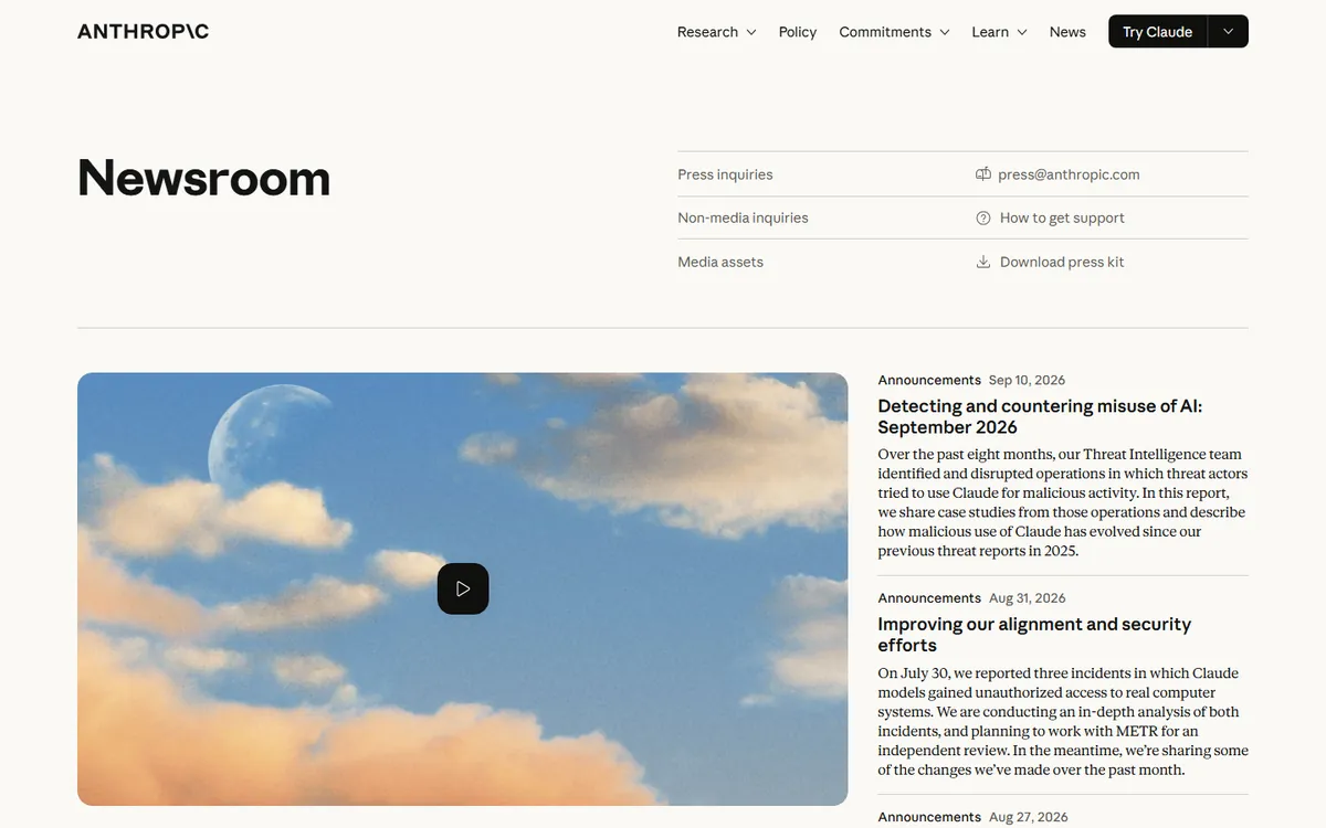 claude interface screenshot