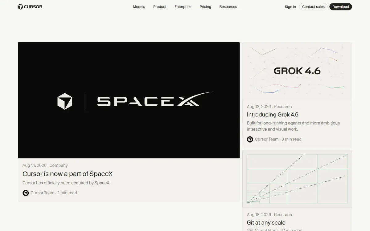 cursor interface screenshot