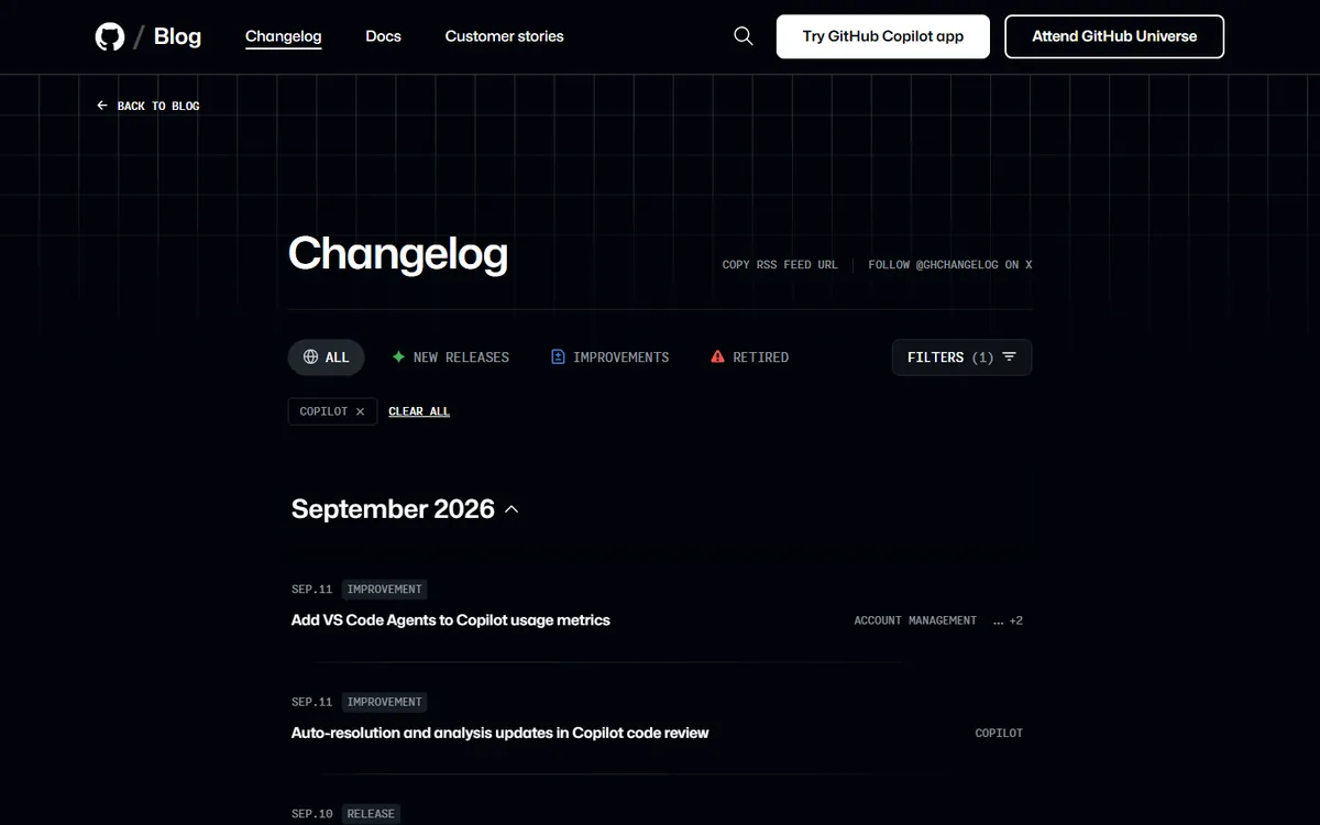 github-copilot interface screenshot